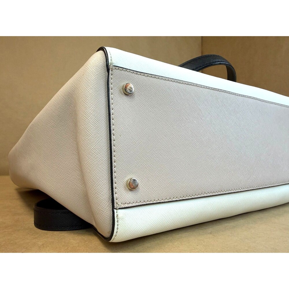 Kate Spade Cameron Large Colorblock Laptop Tote – Black/White/Beige - Picture 8 of 16